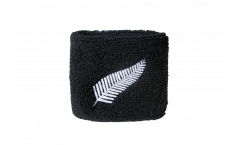 Serre-poignet / bracelet éponge tennis Nouvelle-Zélande Plume All Blacks - 7 x 8 cm