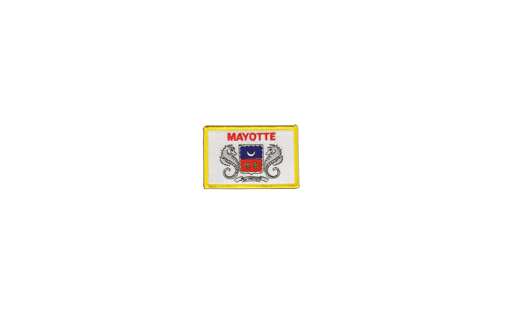 Ecusson Patch brodé Drapeau de Mayotte