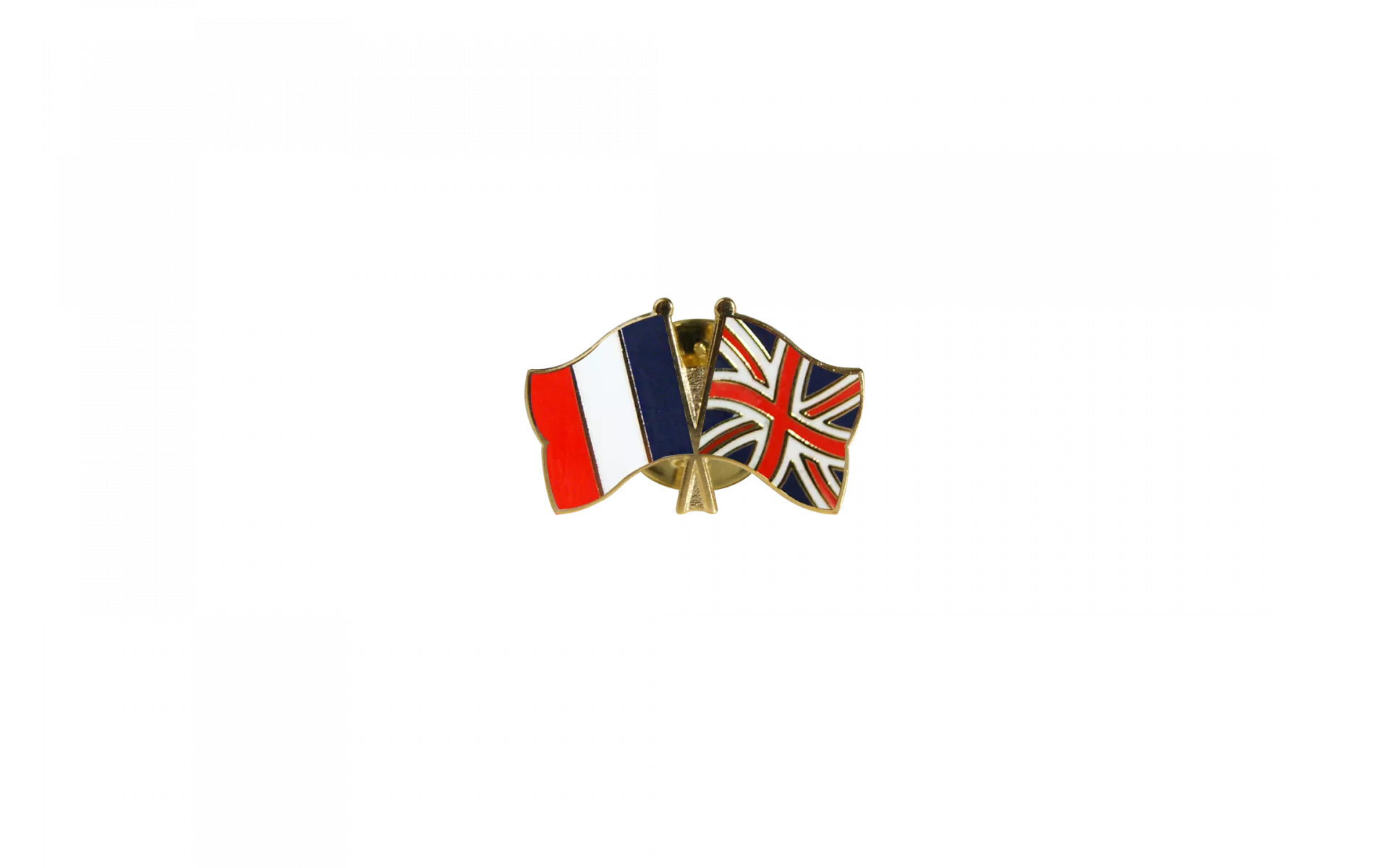 Pin's épinglette de l'amitié France - Royaume-Uni - 22 mm - maison
