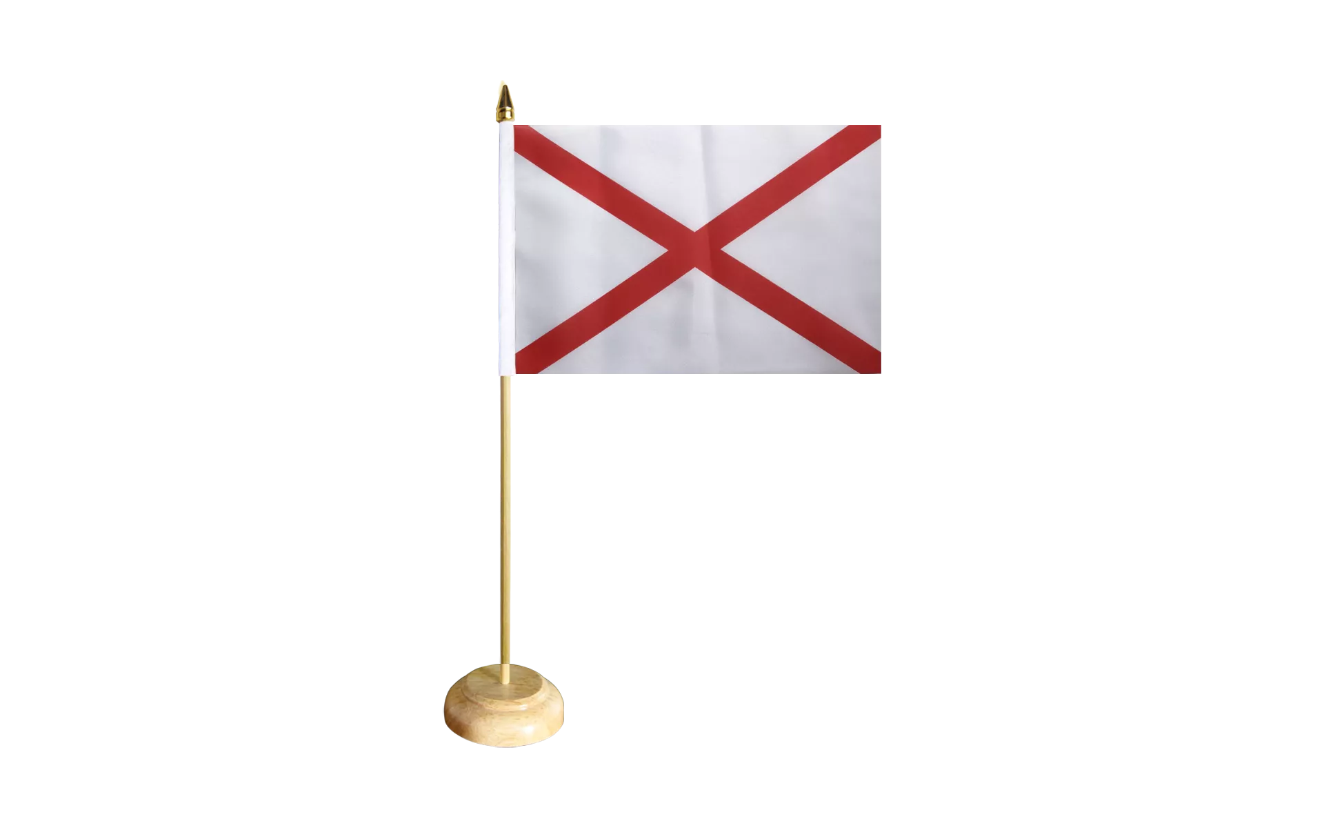 Drapeau De Table Royaume-Uni 14x21cm - Mât Réglable 26-48cm - Base Acier Inox