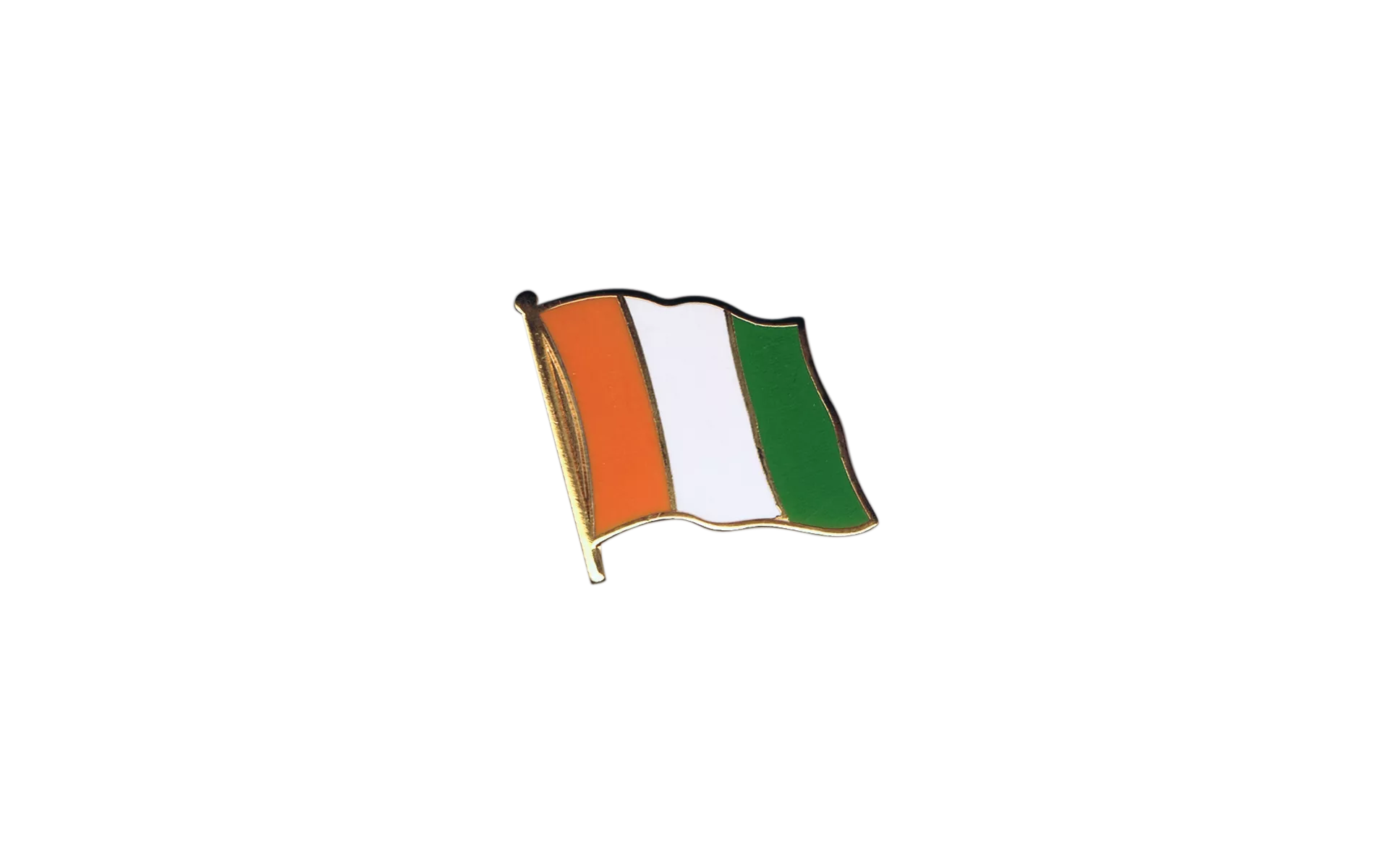 Pin's (Épinglette) Drapeau Corée Du Nord - 2 X 2 Cm - Cuivre Doré - Finition Noble
