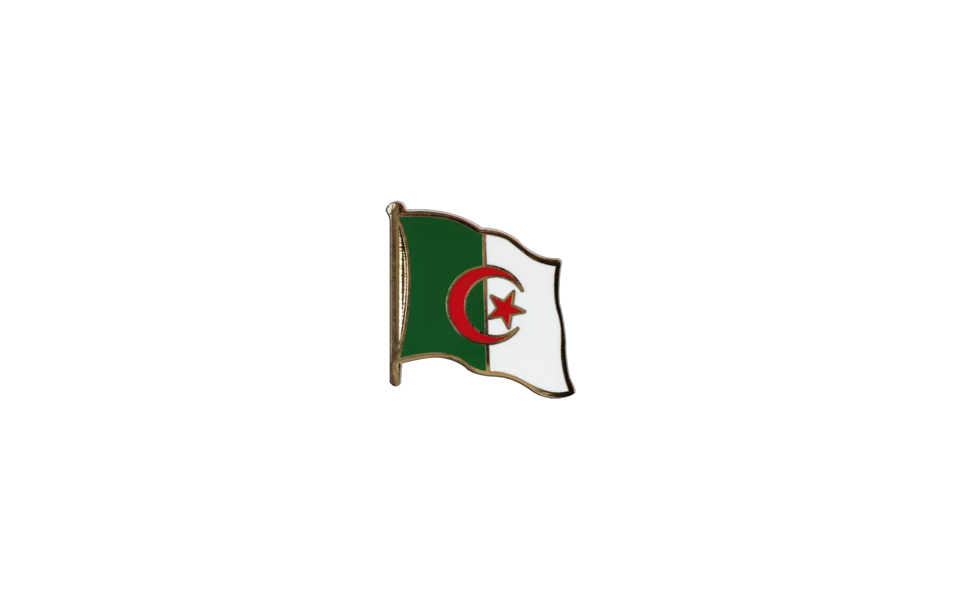 Pin's Drapeau Algérie flottant - Algérien
